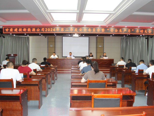 新能源公司召開2024年第二季度安全委員會暨“安全生產(chǎn)月”啟動大會