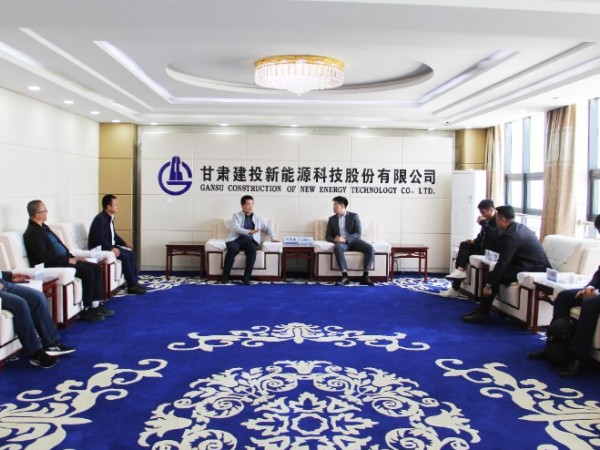 大連融科儲(chǔ)能技術(shù)發(fā)展有限公司、 山西雙凱新能源公司領(lǐng)導(dǎo)一行赴 甘肅建投新能源公司進(jìn)行業(yè)務(wù)洽談