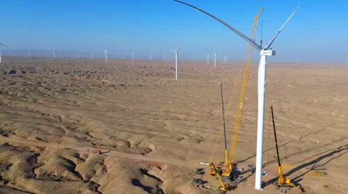 甘肅建投新能源公司兩大新疆風(fēng)電項(xiàng)目同步完工交貨